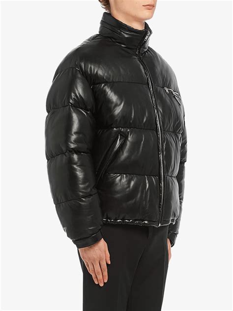 men's prada leather jacket|Prada coat men's puffer.